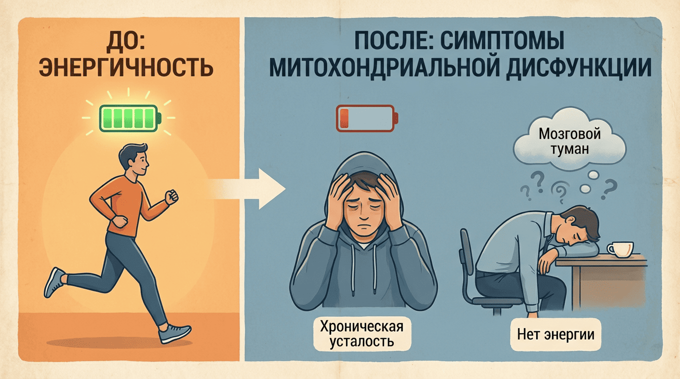 Симптомы митохондриальной дисфункции