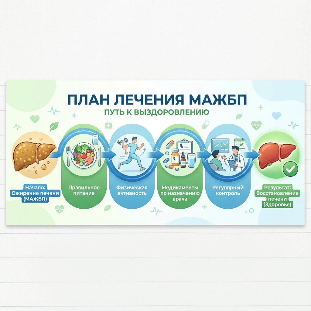 План лечения жировой болезни печени