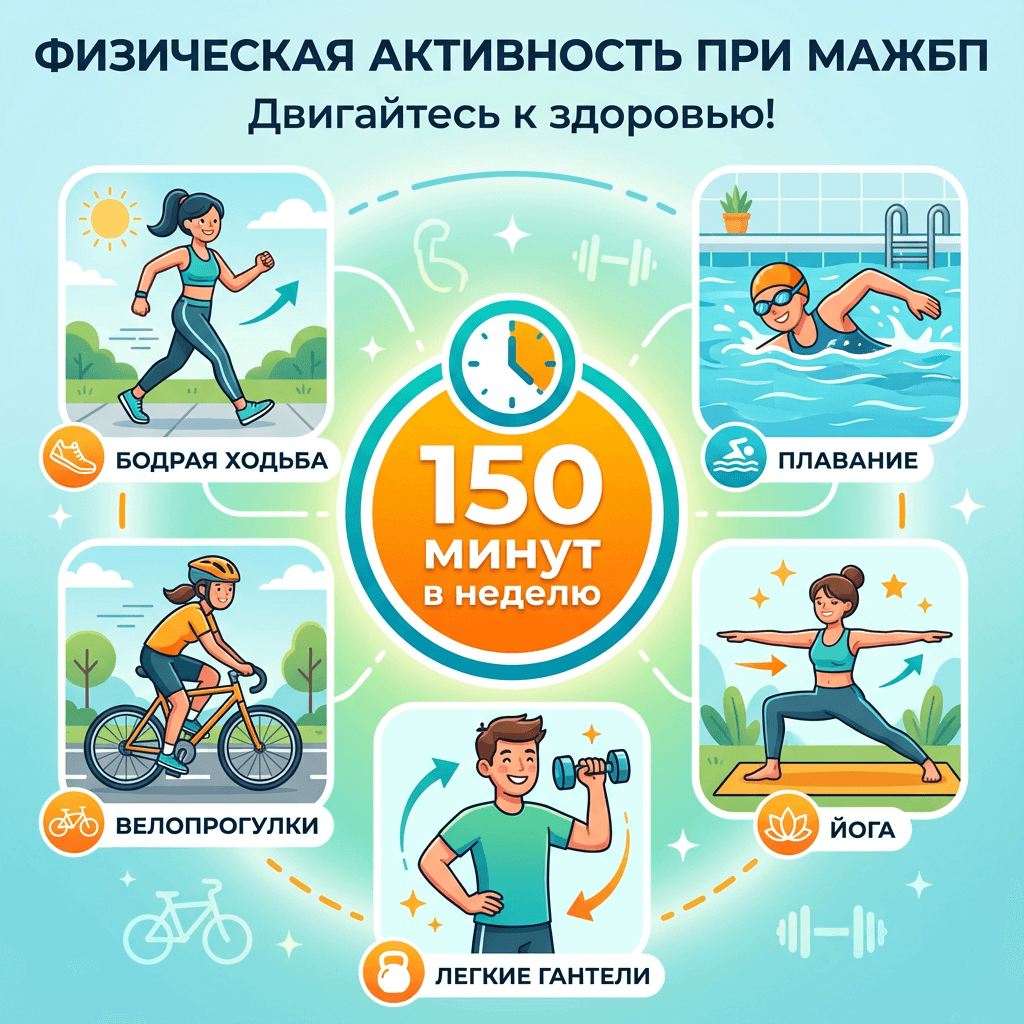 Физическая активность при жировой болезни печени