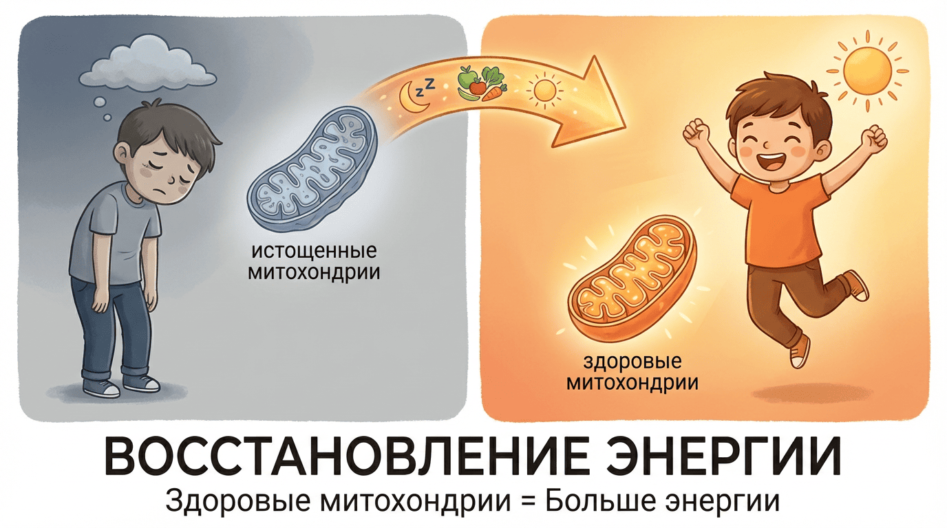 Митохондриальное восстановление - возвращение энергии