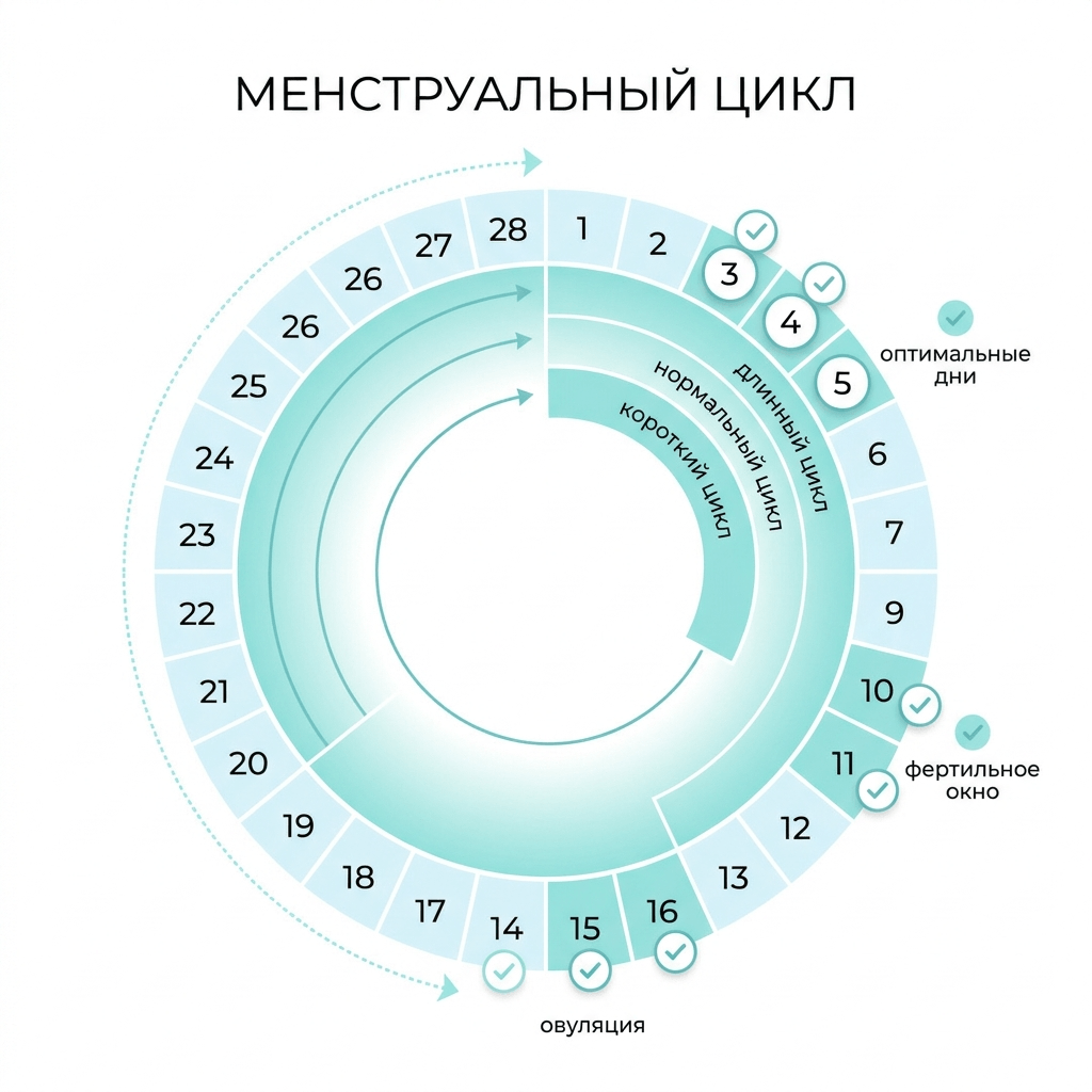 Календарь менструального цикла и оптимальный день УЗИ