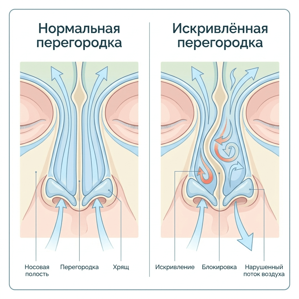 Показания к септопластике — когда нужна операция