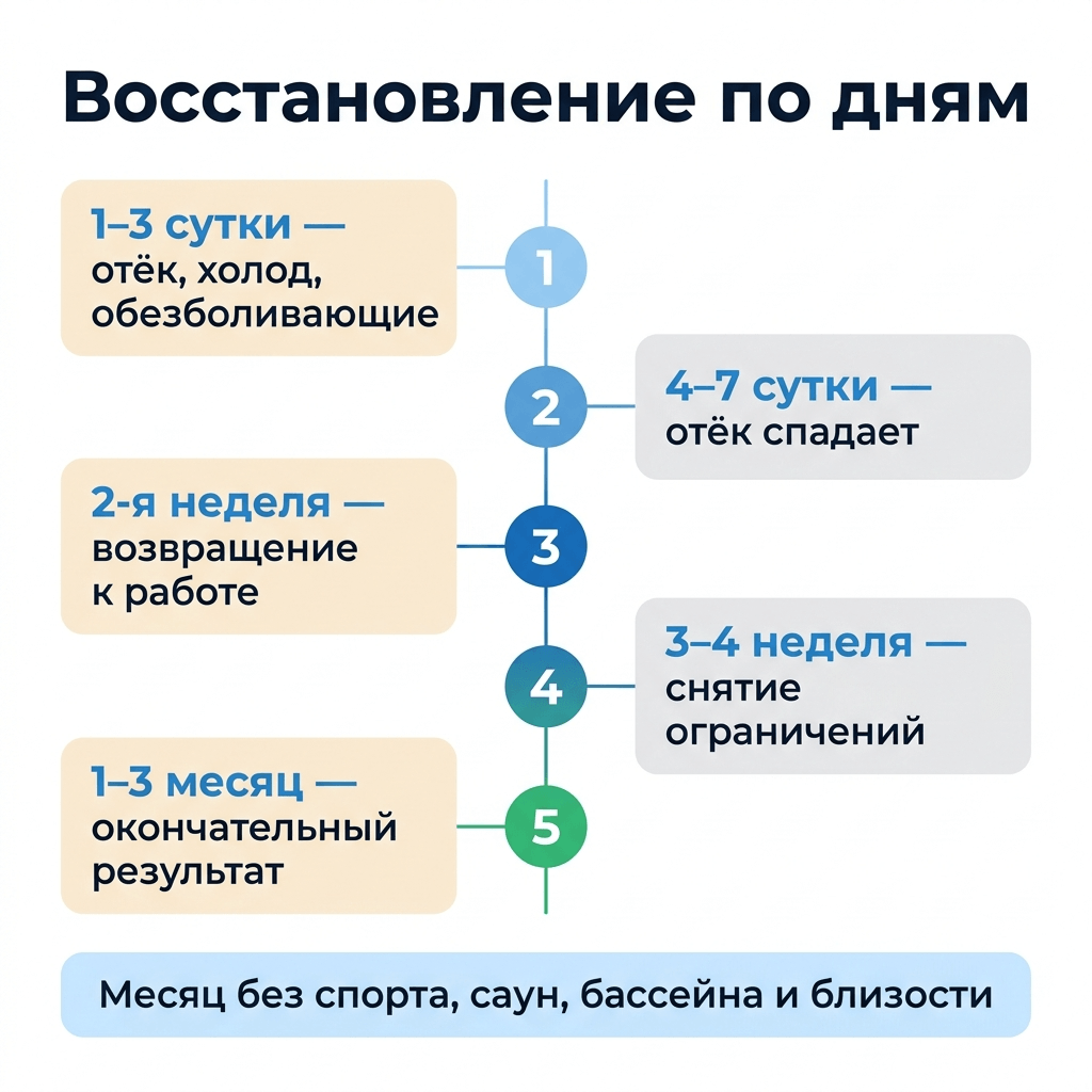 Восстановление после лабиопластики по дням