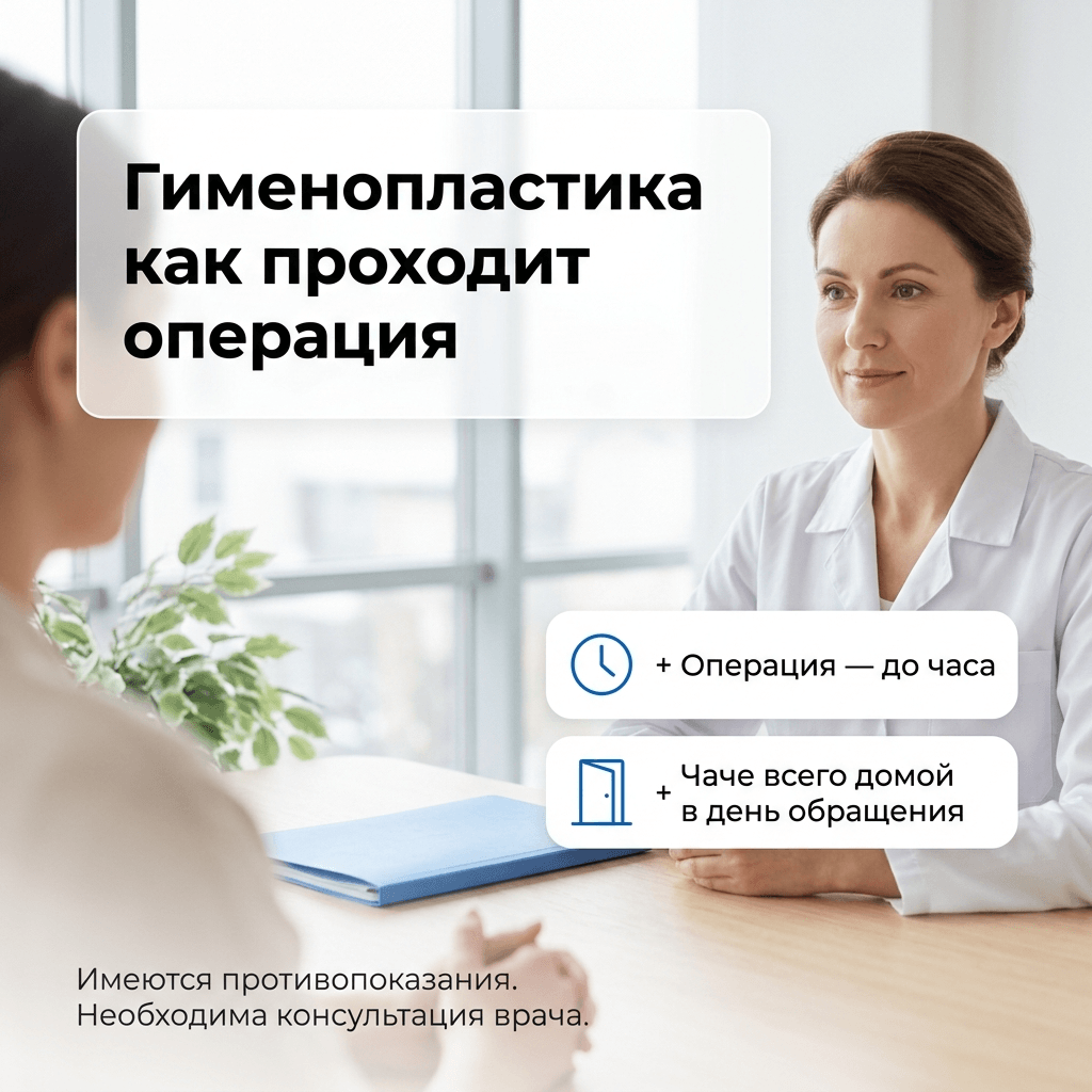 подготовка к гименопластике и обследование